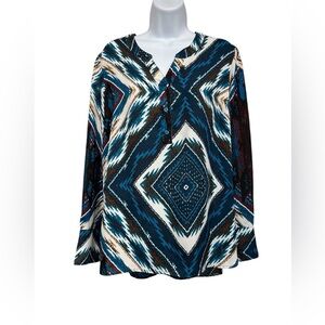 Tribal pullover blouse size medium